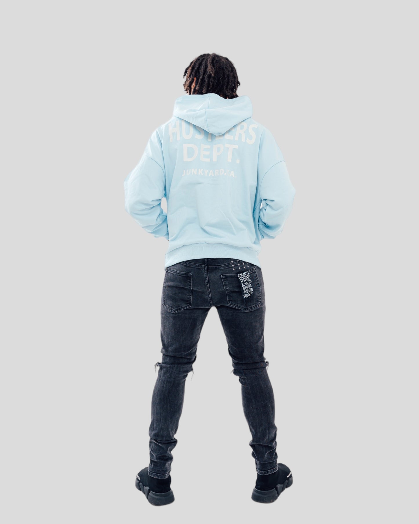 HUSTLER HOODIE BLUE