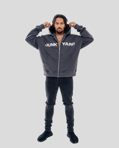 JUNKYARD ZIP-UP CHARCOAL