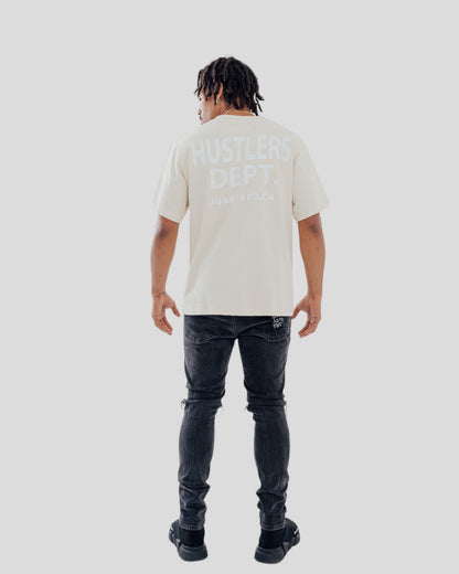 HUSTLERS TEE BEIGE