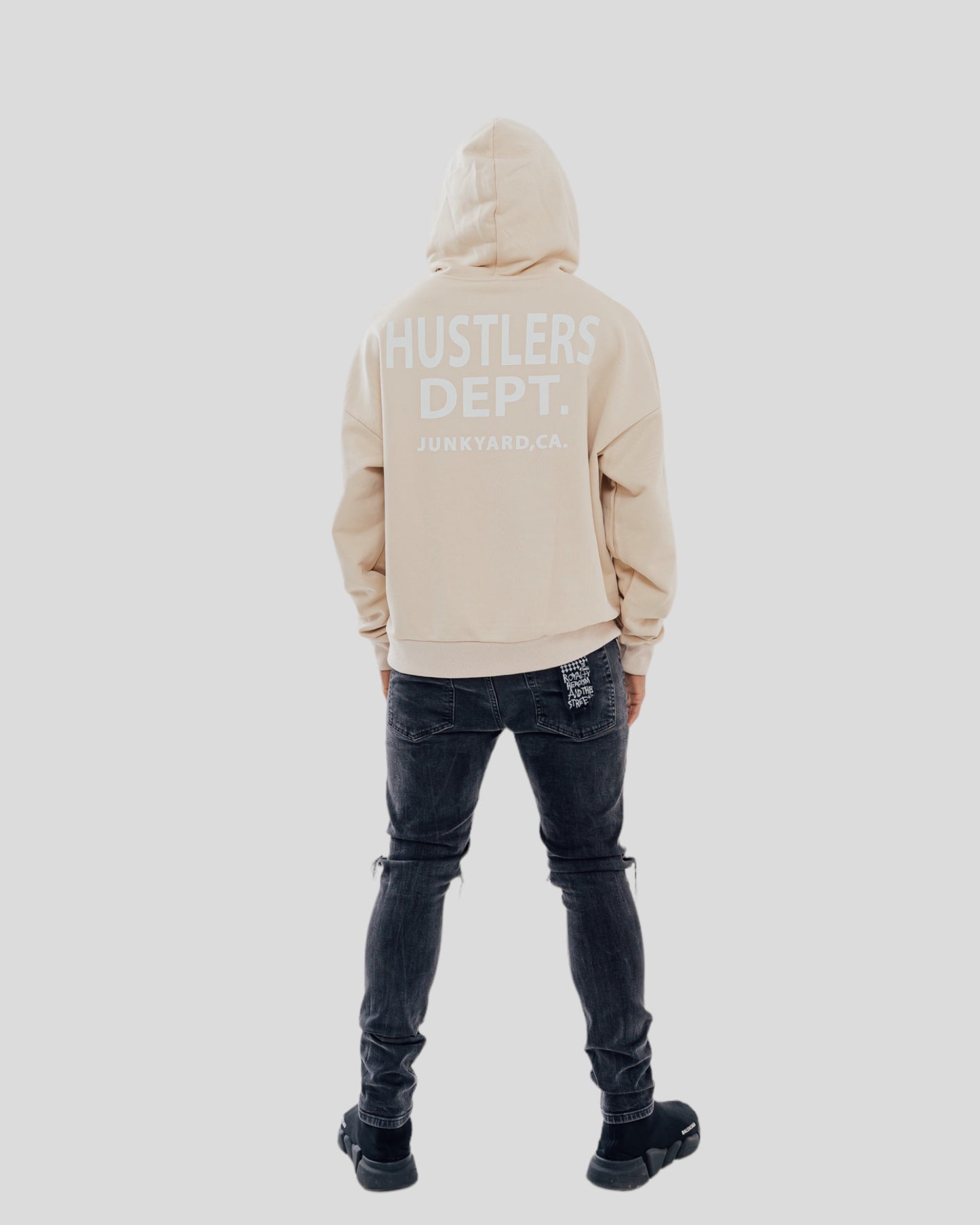 HUSTLER HOODIE BEIGE